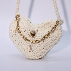 Borsa a cuore uncinetto Ortigia