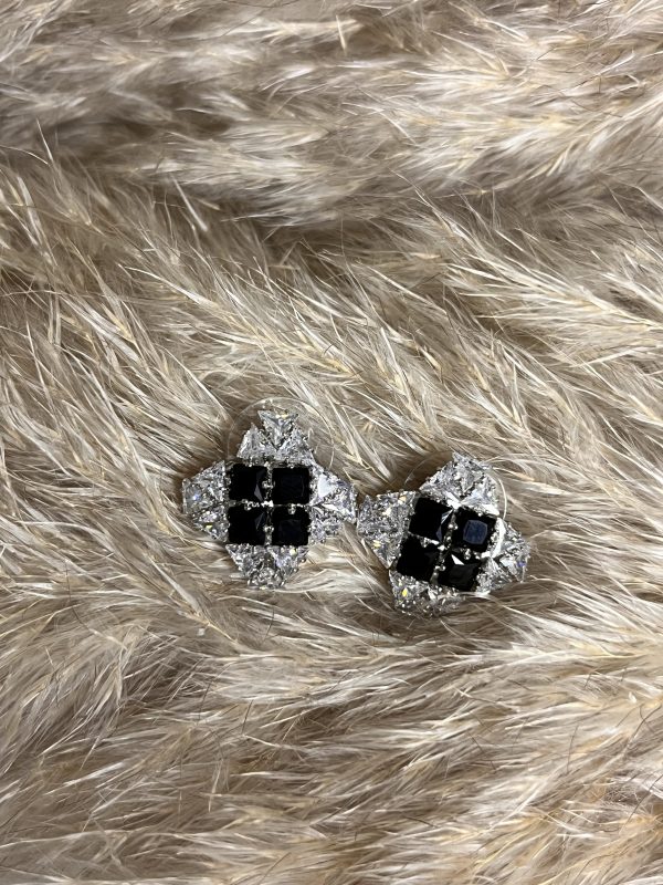 Orecchini Bicolore Nero